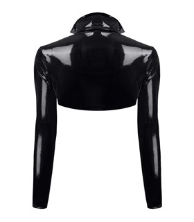 schwarze kurze Jacke TDNele001 von Demoniq Total Domination Collection