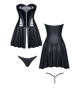 schwarzes Minikleid Rita von Demoniq Hard Candy Collection