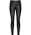 Schwarze Wetlook Leggings BRGiulia001 mit Gürtelschlaufen | Demoniq