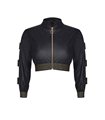 schwarzer kurze Damen Jacke CBMartha001 von Demoniq Cash Baby Collection schwarzer kurze Damen Jacke CBMartha001 von Demoniq Cash Baby Collection