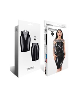 schwarzer Damen-Rock TDFinija001 von Demoniq Total Domination Collection schwarzer Damen-Rock TDFinija001 von Demoniq Total Domination Collection