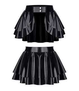 schwarzer Damen-Rock TDMadlene001 von Demoniq Total Domination Collection schwarzer Damen-Rock TDMadlene001 von Demoniq Total Domination Collection