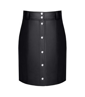 schwarzer Damen-Rock TDLeonore001 von Demoniq Total Domination Collection