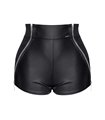 Verführerische Damen-Kunstleder-Shorts BRMonica001 Black Rose Collection | Demoniq