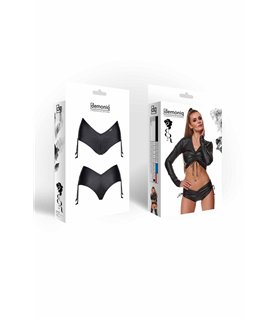 schwarze Damen-Shorts BRAgostina001 von Demoniq Black Rose 2,0 Collection