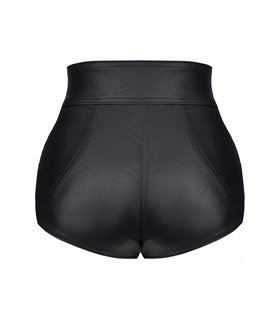 Verführerische Damen-Kunstleder-Shorts BRMonica001 Black Rose Collection | Demoniq