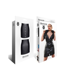 schwarzer Damen-Rock TDLeonore001 von Demoniq Total Domination Collection schwarzer Damen-Rock TDLeonore001 von Demoniq Total Domination Collection