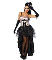 Sexy Cabarett-Kostüm Karneval Halloween