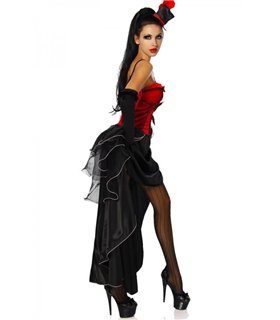 Cabaret Costume rose/black Burlesque
