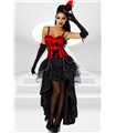 Cabaret Costume rose/black Burlesque