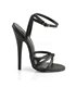 Extrem High Heels DOMINA-108 - PU Schwarz