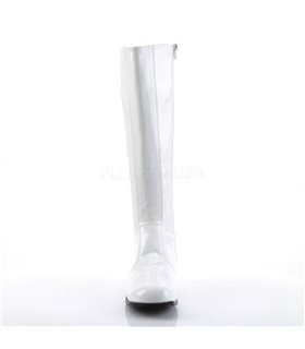 Retro Stiefel GOGO - Lack Weiß