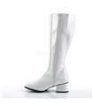 Retro Stiefel GOGO - Lack Weiß