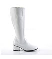 Retro Stiefel GOGO - Lack Weiß