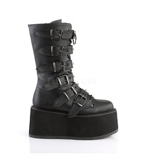 Demonia Plateau Stiefel DAMNED-225 Schwarz