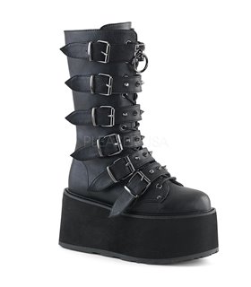 Demonia Plateau Stiefel DAMNED-225 Schwarz