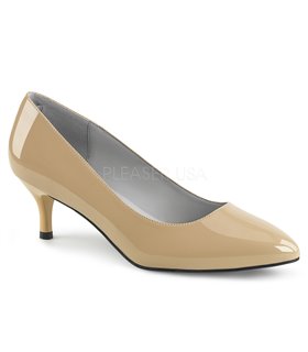 Pleaser Pumps KITTEN-01 Beige