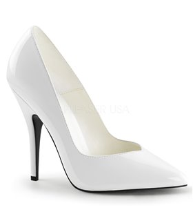 Pleaser Pumps SEDUCE-420V Weiss Lack