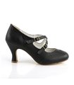 Kitten Heels FLAPPER-35 - Schwarz Kitten Heels FLAPPER-35 - Schwarz