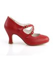 Kitten Heels FLAPPER-35 - Rot Kitten Heels FLAPPER-35 - Rot