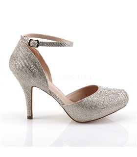 D'Orsay Pumps COVET-03 - Nude Glitter D'Orsay Pumps COVET-03 - Nude Glitter