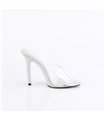 GALA-01DM - Mules - silver/clear with rhinestones | Fabulicious GALA-01DM - Mules - silver/clear with rhinestones | Fabulicious