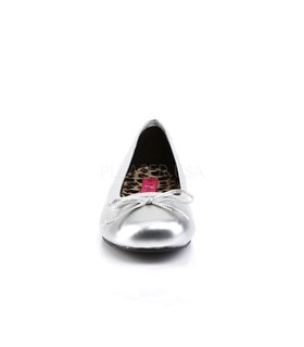 Pleaser Ballerinas Pleaser Pink Label ANNA-01 silber Pleaser Ballerinas Pleaser Pink Label ANNA-01 silber