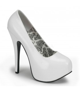 Plateau Pumps TEEZE-06 - Lack Weiß