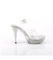 ELEGANT-408ABRS - Platform high heel sandal - clear with rhinestones | fabulicious ELEGANT-408ABRS - Platform high heel sandal - clear with rhinestones | fabulicious