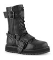 VALOR-220 Plateau Stiefel schwarz matt Schnürung Schnallen | DemoniaCult SALE