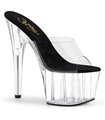 Platform Slides ADORE-701 - Black/Clear SALE