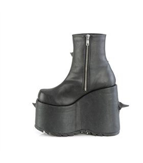 SLAY-77 Plateau Stiefelette - Schwarz | Demonia
