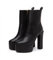 Giaro platform ankle boots Bamara black matt