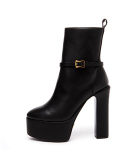 Giaro platform ankle boots Bamara black matt