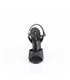 DOMINA-109 - sandal - black matt | devious
