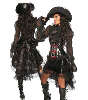 Sexy Volant-Rock mit Spitze Karneval Halloween