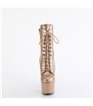 ADORE-1020GP - Plateau Stiefelette - Gold mit Glitzer | Pleaser