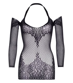 Twist halter mini dress