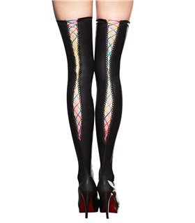 Extravagante Straps-Strümpfe mit eleganter Schnürung | 7Heaven Extravagante Straps-Strümpfe mit eleganter Schnürung | 7Heaven