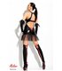Wetlook-Minikleid Martha mit Tüll und Schnürung | Demoniq