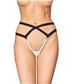 String-Tanga mit Karabinerhaken und abnehmbaren PVC-Perlen | 7Heaven
