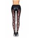 Wetlook Leggings mit Tüll-Einsätzen, elegantes Design | 7Heaven
