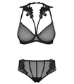 Elegantes Dessous-Set mit Tüll-Stickereien und verstellbaren Trägern | Petite Noir