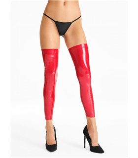 Strümpfe mit Reißverschluss aus glänzendem Vinyl-Material | 7Heaven