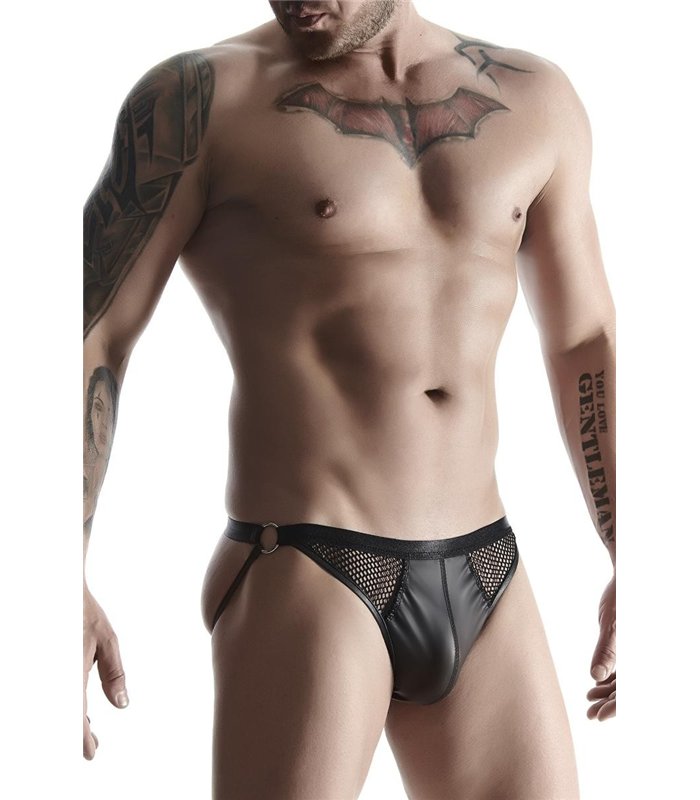 Wetlook Herren Netz-Slip mit breitem Gummibund | Regnes Fetish Planet
