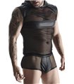 Transparentes Netz-Kapuzen-Shirt mit Wetlook-Optik | Regnes Fetish Planet Transparentes Netz-Kapuzen-Shirt mit Wetlook-Optik | Regnes Fetish Planet