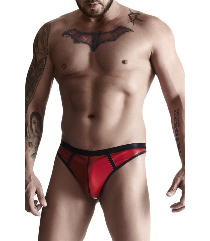 Dehnbarer Netz-String mit breitem Gummibund und transparentem Design | Regnes Fetish Planet