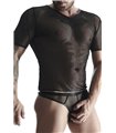 Transparentes Netz-T-Shirt mit mattem Wetlook-Saum | Regnes Fetish Planet Transparentes Netz-T-Shirt mit mattem Wetlook-Saum | Regnes Fetish Planet