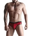 Eleganter Herren-Slip mit Netz-Einsatz aus glänzendem Wetlook-Material | Regnes Fetish Planet Eleganter Herren-Slip mit Netz-Einsatz aus glänzendem Wetlook-Material | Regnes Fetish Planet