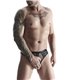 Durchsichtiger Herren-String aus Netzstoff mit breitem Bund | Regnes Fetish Planet